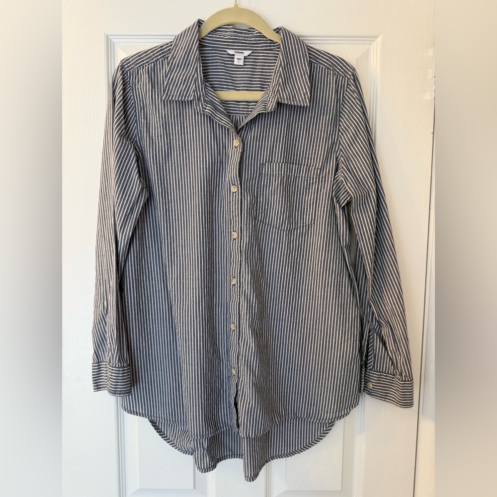 Sonoma Goods For Life Striped Blue Shirt